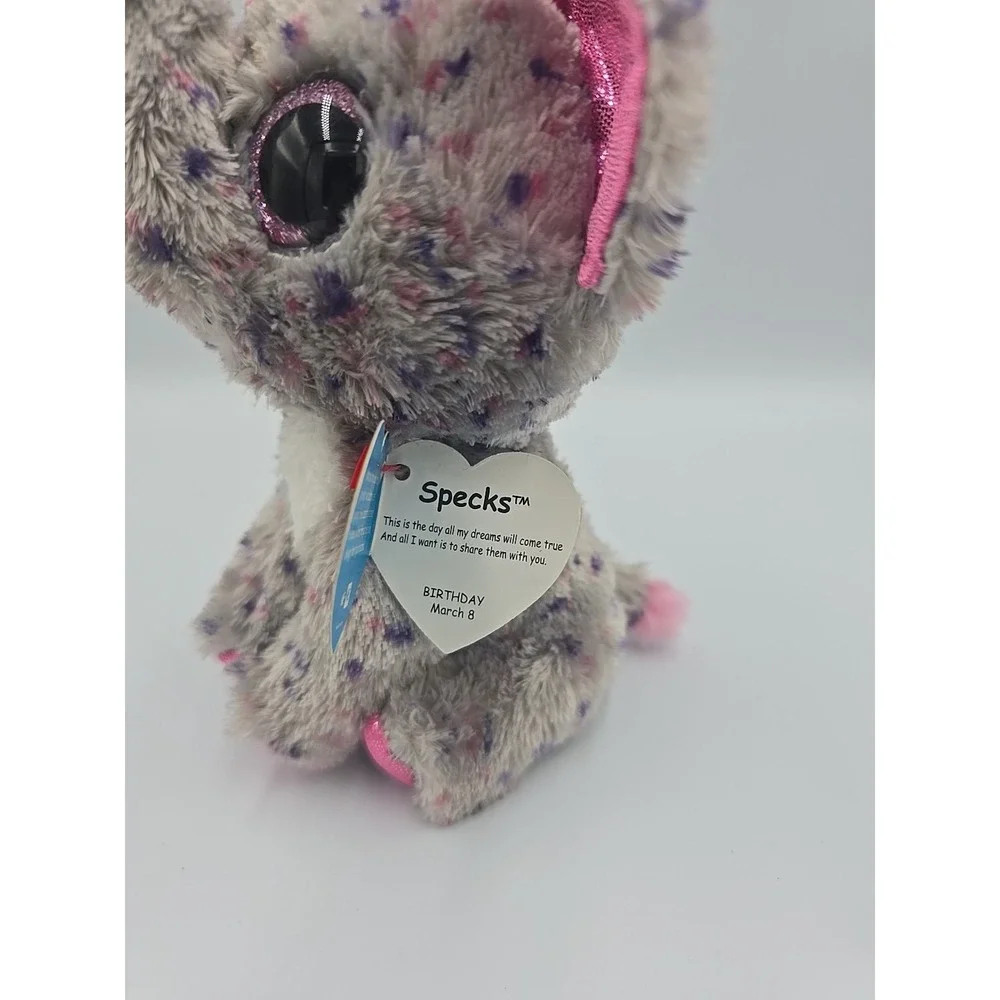 Ty Specks the Elephant Beanie Boos Plush‎ Stuffed Animal 6 inch 2015 16101148